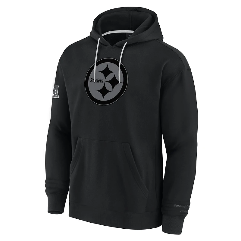 Sweat à capuche noir Fanatics pour homme, motif Elements Pace des Pittsburgh Steelers