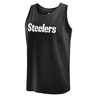 Débardeur noir Fanatics Pittsburgh Steelers Elements pour hommes