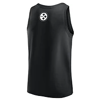 Débardeur noir Fanatics Pittsburgh Steelers Elements pour hommes