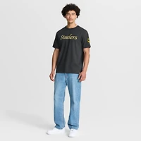 Men's Fanatics Black Pittsburgh Steelers Elevated Classic Legacy T-Shirt