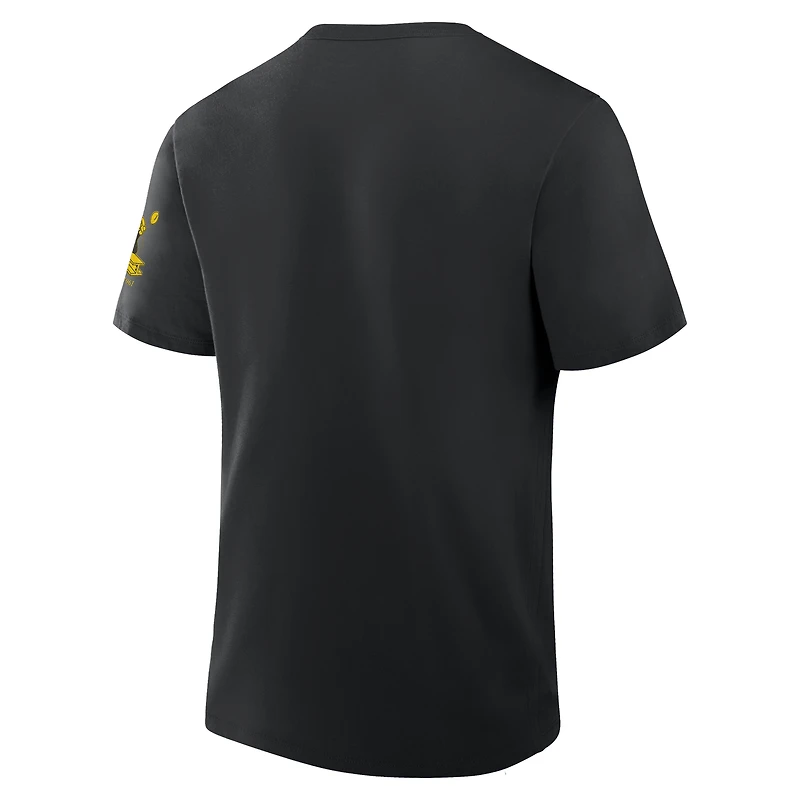Men's Fanatics Black Pittsburgh Steelers Elevated Classic Legacy T-Shirt