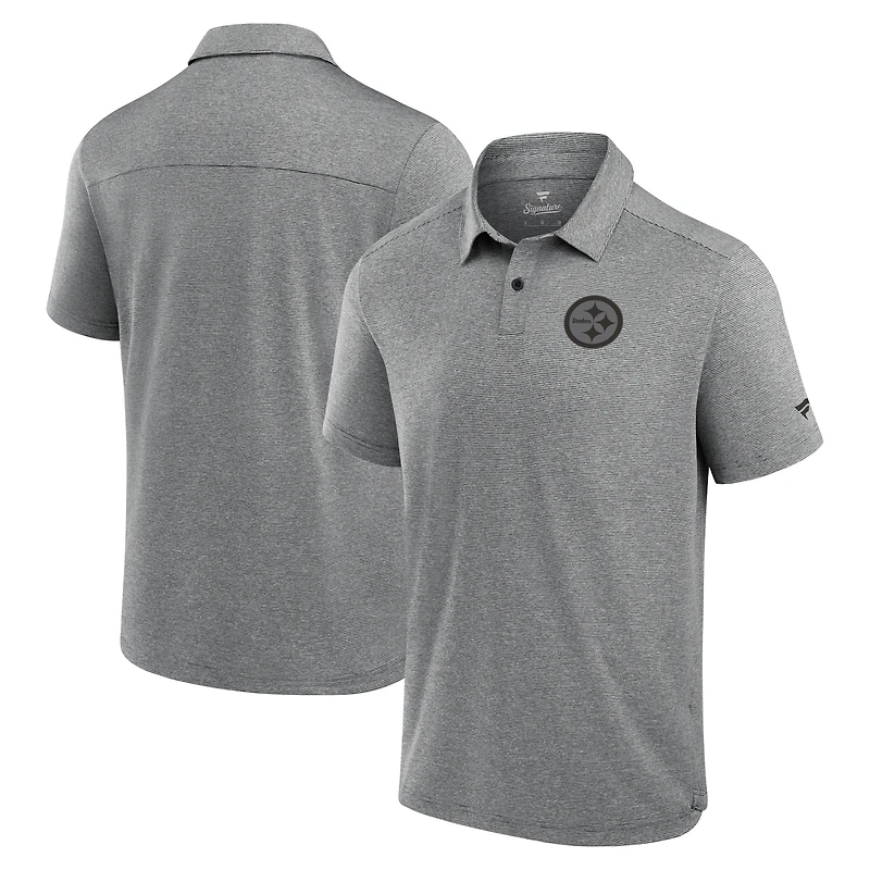 Polo technique noir Fanatics pour homme des Pittsburgh Steelers