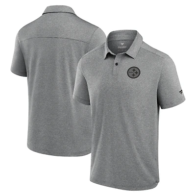 Polo technique noir Fanatics pour homme des Pittsburgh Steelers