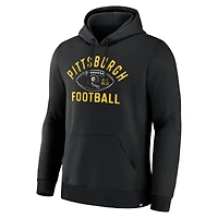 Men's Fanatics Black Pittsburgh Steelers Fumblerooski Legacy Pullover Hoodie