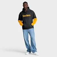 Sweat à capuche noir Fanatics pour homme avec casque des Pittsburgh Steelers
