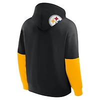 Men's Fanatics Black Pittsburgh Steelers Helmet Pullover Hoodie