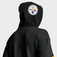 Men's Fanatics Black Pittsburgh Steelers Helmet Pullover Hoodie
