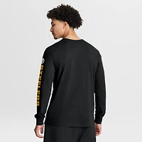 T-shirt à manches longues Fanatics pour homme, noir, motif Hometown Sweep Legacy des Pittsburgh Steelers
