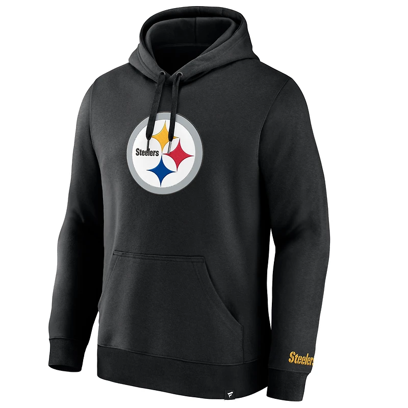 Sweat à capuche en polaire Legacy des Pittsburgh Steelers Fanatics pour hommes, noir