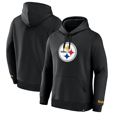 Sweat à capuche en polaire Legacy des Pittsburgh Steelers Fanatics pour hommes, noir
