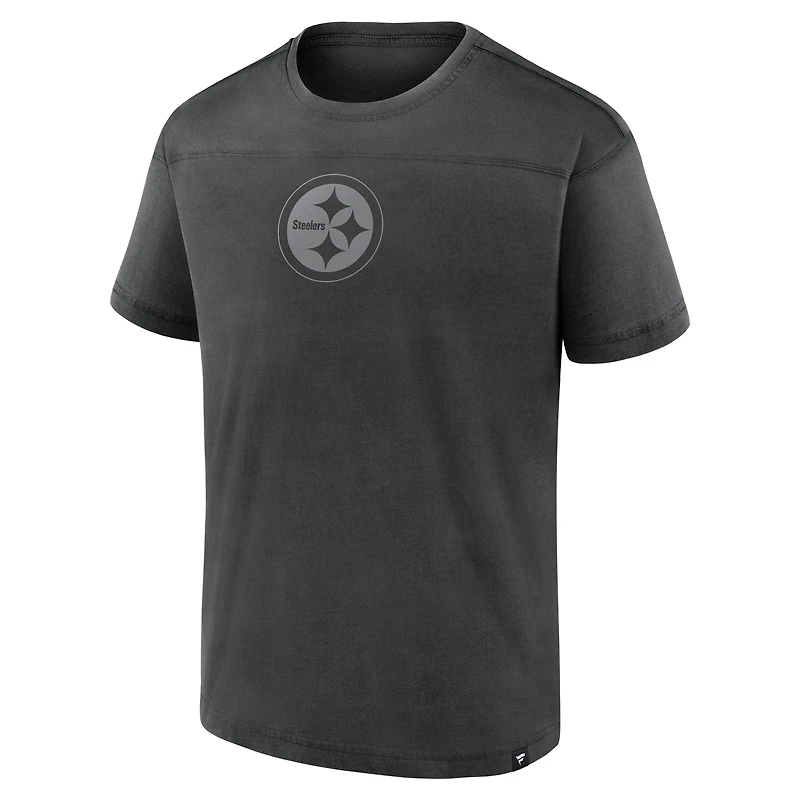 Men's Fanatics Black Pittsburgh Steelers Mini Tonal T-Shirt