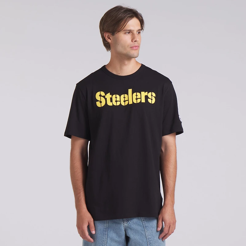 T-shirt Fanatics noir pour homme, Option Route Legacy des Pittsburgh Steelers
