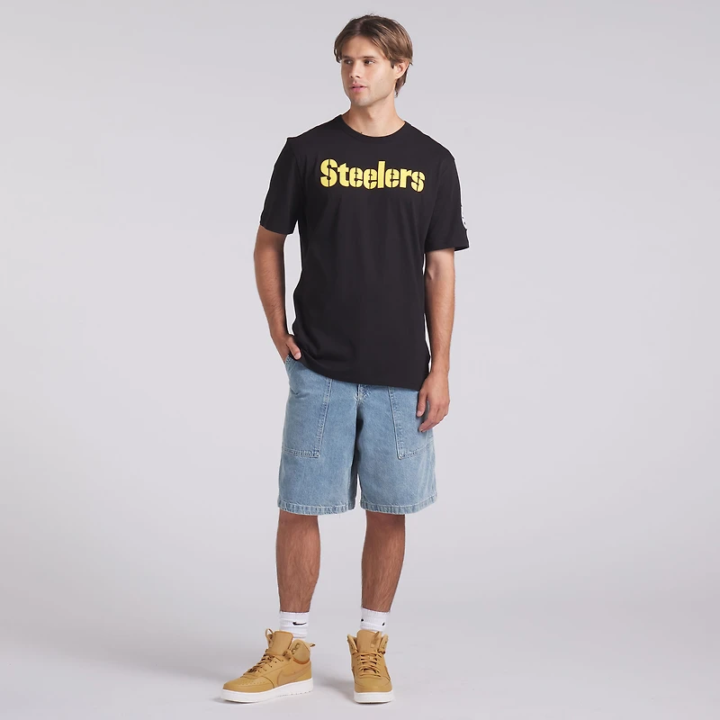 T-shirt Fanatics noir pour homme, Option Route Legacy des Pittsburgh Steelers