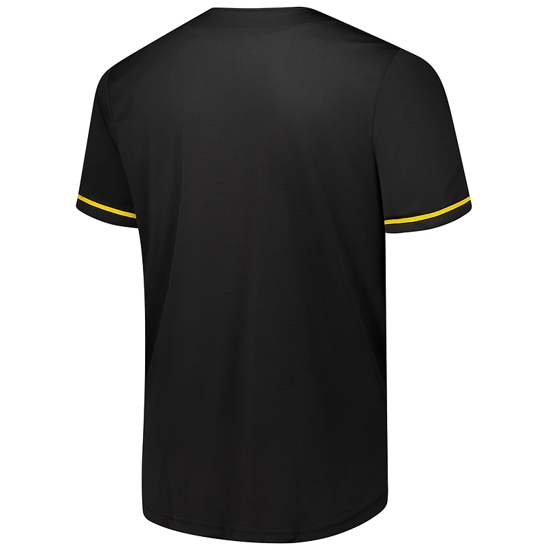 Maillot à boutons complets Pop des Pittsburgh Steelers Fanatics pour hommes, noir