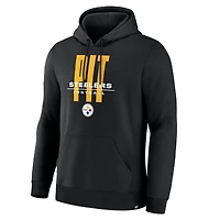 Sweat à capuche noir Fanatics pour homme, coupe droite des Steelers de Pittsburgh, Legacy