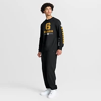Men's Fanatics Black Pittsburgh Steelers Sweep Legacy Long Sleeve T-Shirt