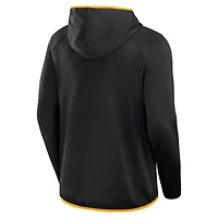 T-shirt à manches longues et capuche transitionnel pour homme Fanatics Black Pittsburgh Steelers