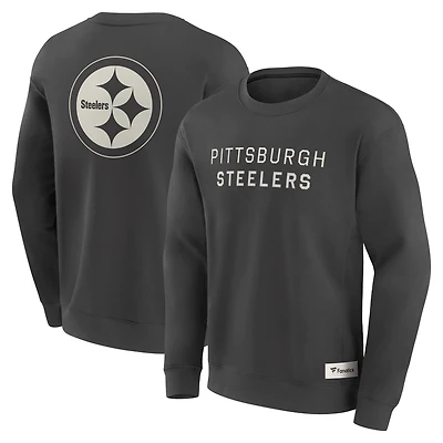 Sweat-shirt à capuche pour homme Fanatics Charcoal Pittsburgh Steelers Elements Future Ground Lettering