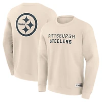 Sweat-shirt à capuche pour homme Fanatics Cream Pittsburgh Steelers Elements Future Ground Lettering