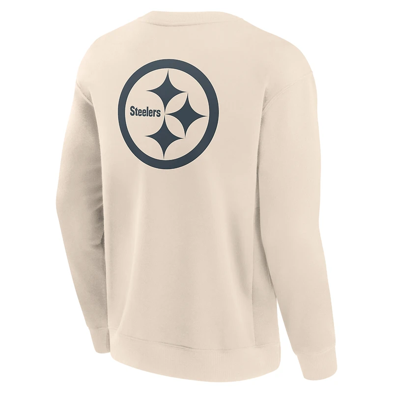 Sweat-shirt à capuche pour homme Fanatics Cream Pittsburgh Steelers Elements Future Ground Lettering
