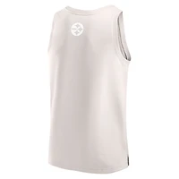 Men's Fanatics Cream Pittsburgh Steelers Elements Tank Top