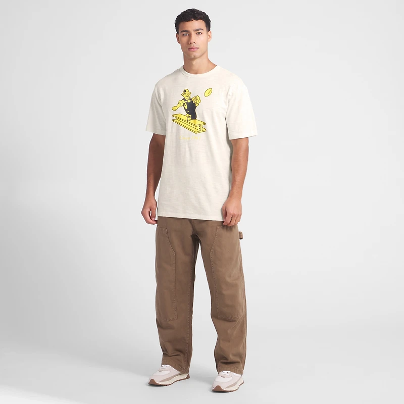Men's Fanatics  Cream Pittsburgh Steelers Slub T-Shirt