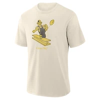 Men's Fanatics  Cream Pittsburgh Steelers Slub T-Shirt