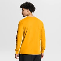 T-shirt à manches longues Fanatics Gold pour homme, motif horloge des Steelers de Pittsburgh, Legacy