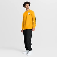 T-shirt à manches longues Fanatics Gold pour homme, motif horloge des Steelers de Pittsburgh, Legacy
