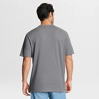 Men's Fanatics Heather Gray Pittsburgh Steelers First Down Tribute Tri-Blend T-Shirt