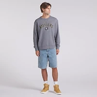 Sweat-shirt à enfiler en tissu éponge boucle Fanatics Heather Grey pour homme des Pittsburgh Steelers
