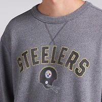 Sweat-shirt à enfiler en tissu éponge boucle Fanatics Heather Grey pour homme des Pittsburgh Steelers