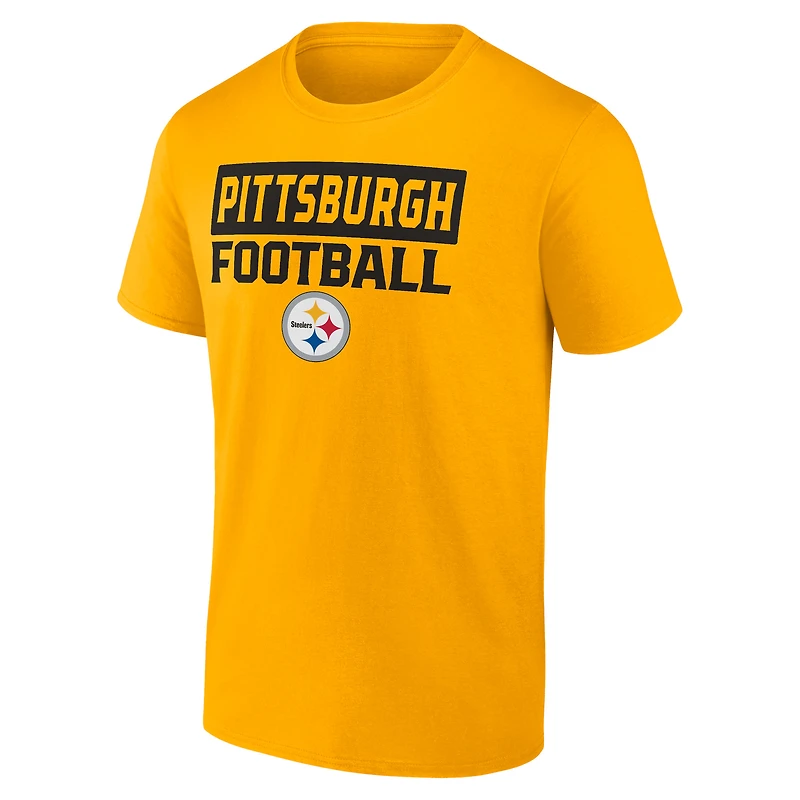 Pack combiné de t-shirts Fanatics Pittsburgh Steelers Serve pour hommes