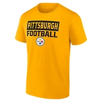 Pack combiné de t-shirts Fanatics Pittsburgh Steelers Serve pour hommes