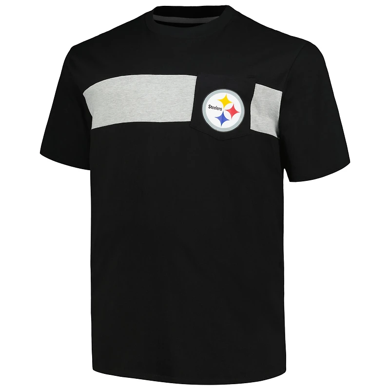 Men's Fanatics T.J. Watt Black Pittsburgh Steelers Big & Tall T-Shirt