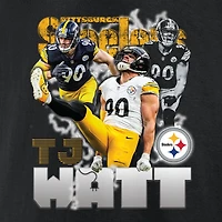 Men's Fanatics T.J. Watt Black Pittsburgh Steelers Notorious Player Graphic T-Shirt