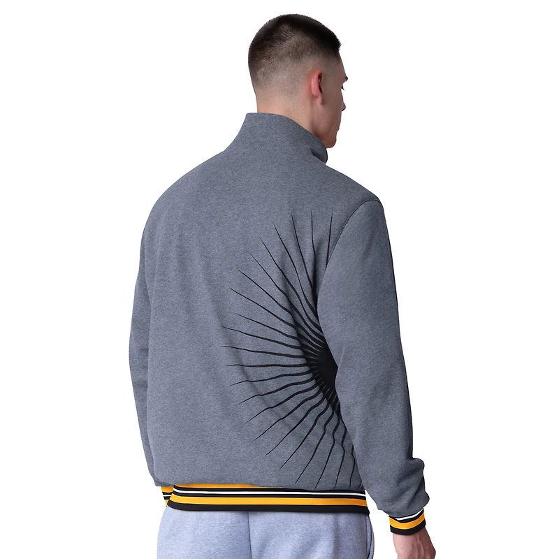 Veste réversible entièrement zippée G-III Extreme Black Pittsburgh Steelers Strong Arm pour homme