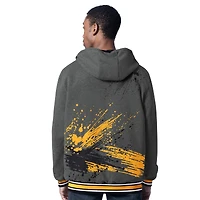 Men's G-III Sports by Carl Banks Black/Charcoal Pittsburgh Steelers Dual Threat Reversable Full-Zip Hooded Jacket