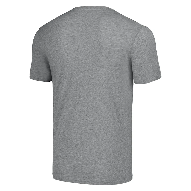 T-shirt triple mélange Hommage pour hommes James Harrison Heather Grey Pittsburgh Steelers NFL Blitz Joueur retraité