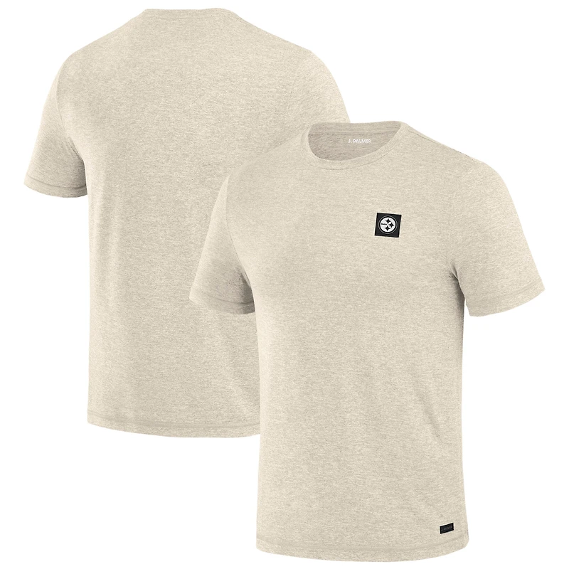 Men's J. Palmer Cream Pittsburgh Steelers Four Down T-Shirt