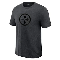 Men's J. Palmer  Graphite Pittsburgh Steelers Players Lounge Tri-Blend T-Shirt