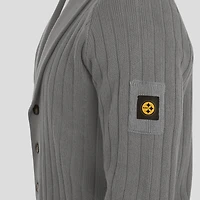 Men's J. Palmer Graphite Pittsburgh Steelers The Playmaker Cardigan Raglan Sweater