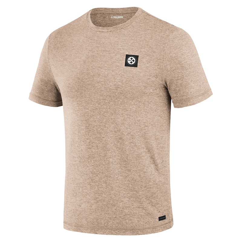 T-shirt à quatre points J. Palmer Tan des Steelers de Pittsburgh pour homme