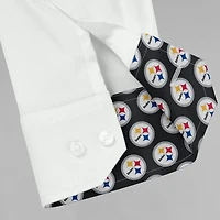 Chemise boutonnée à manches longues pour homme J. Palmer White Pittsburgh Steelers Man-In-Motion