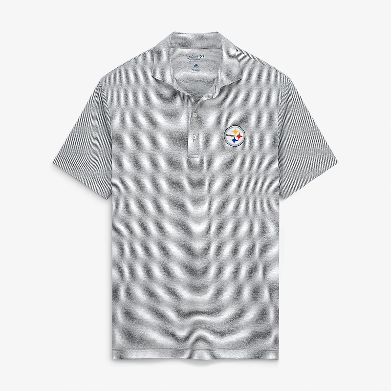 Men's johnnie-O  Silver Pittsburgh Steelers Lyndon Performance Polo