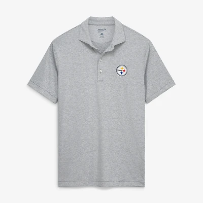 Polo de performance Lyndon argenté johnnie-O Pittsburgh Steelers pour homme