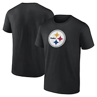 Men's Logo Athletic  Black Pittsburgh Steelers Primary T-Shirt