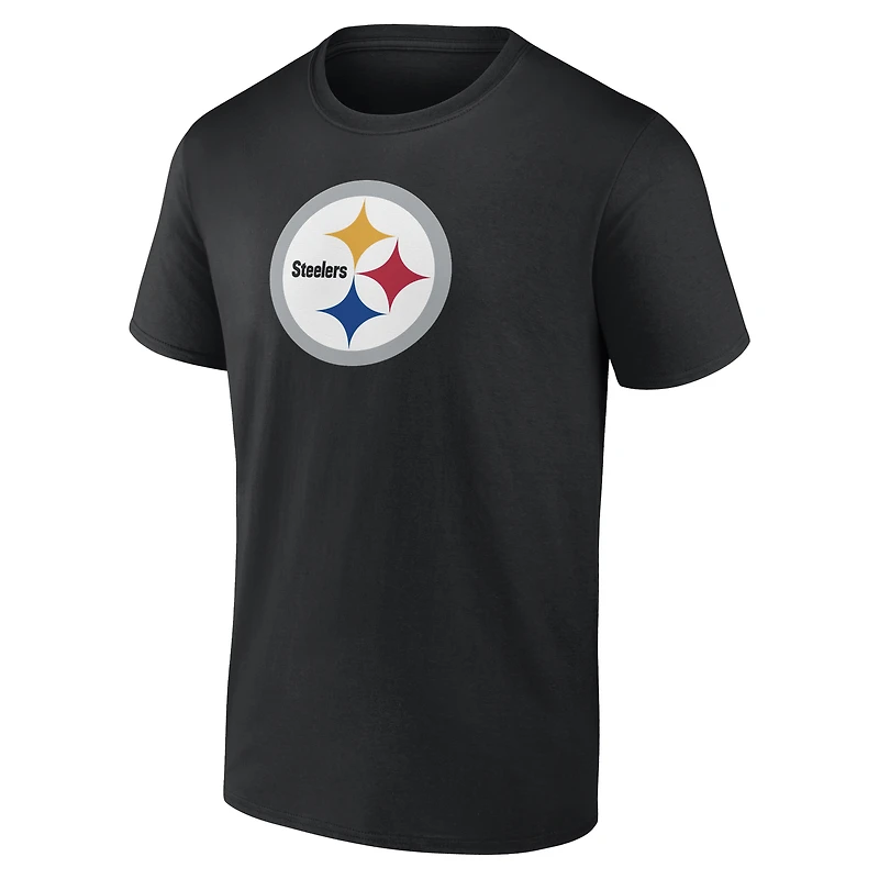 T-shirt noir à logo Pittsburgh Steelers pour homme, style athlétique, avec principal