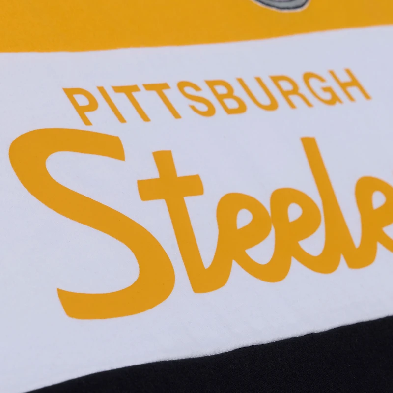 Men's Mitchell & Ness Black/Gold Pittsburgh Steelers Head Coach Tank Top