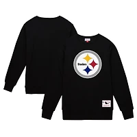Sweat-shirt en molleton basique noir Mitchell & Ness pour homme des Pittsburgh Steelers
